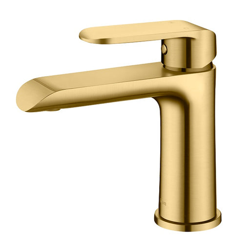 Ikon Kara Brushed Gold Basin Mixer - Acqua Bathrooms