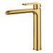 Ikon Kara Tall Brushed Gold Basin Mixer - Acqua Bathrooms