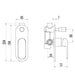 Ikon Kara Wall Diverter - Acqua Bathrooms