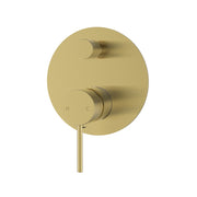 Ikon Hali Brushed Gold Wall Diverter - Acqua Bathrooms