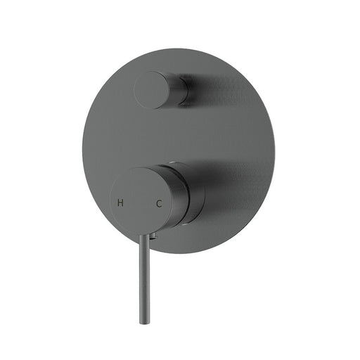 Ikon Hali Gun Metal Wall Diverter - Acqua Bathrooms