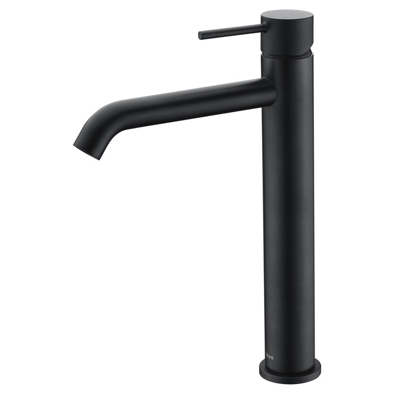 Ikon Hali Black Tall Basin Mixer - Acqua Bathrooms