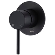 Ikon Hali Black Wall Mixer - Acqua Bathrooms