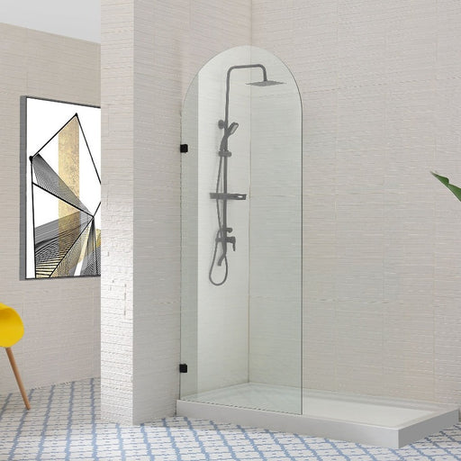 Arched Frameless Fixed Panel Shower Screen - Acqua Bathrooms