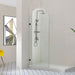Arched Frameless Fixed Panel Shower Screen - Acqua Bathrooms