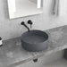 Round Matte Grey 355 x 355 x 120mm Above Counter Basin By Indulge® - Acqua Bathrooms