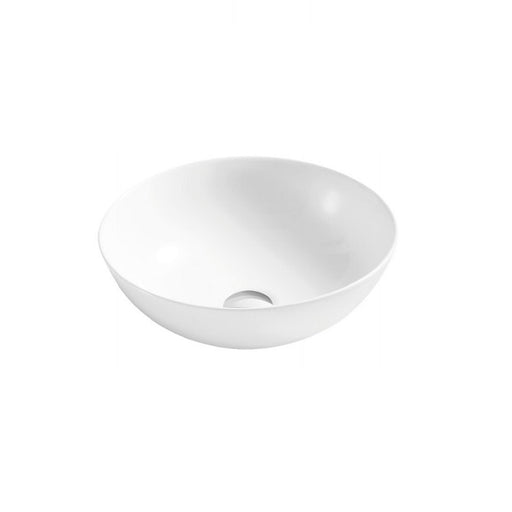 Round Gloss White 400 x 400 x 145mm Above Counter Basin By Indulge® - Acqua Bathrooms