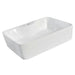 White Gloss Above Counter basin 490 x 380 x 130 mm with Tap Hole - Acqua Bathrooms