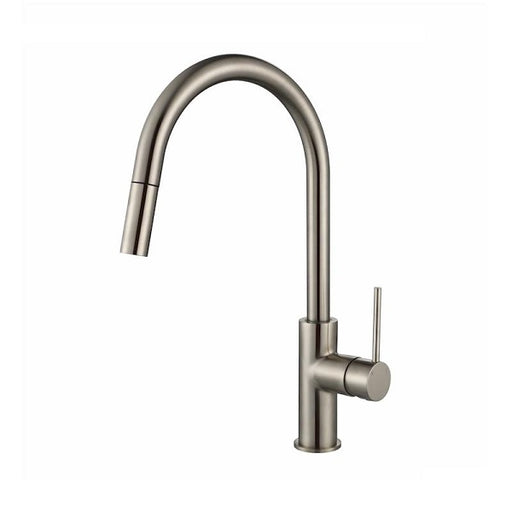 Star Mini Brushed Nickel Pull Out Kitchen Mixer - Acqua Bathrooms