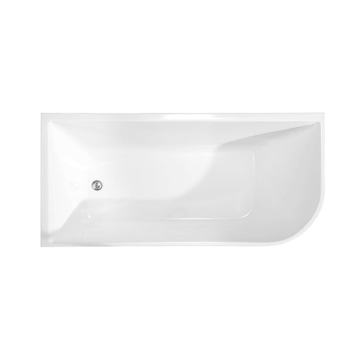 Indulge 1700 Left Corner Fit Freestanding Bath Tub - Acqua Bathrooms
