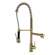 Halo Multifunction Spring Kitchen Mixer - Brushed Bronze - Acqua Bathrooms