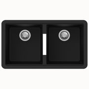 Carysil | 824 Nera Black Granite Kitchen Sink - Acqua Bathrooms