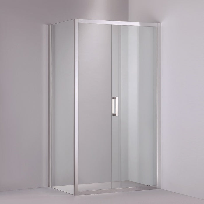 Sliding Semi Frameless Shower Screen - Acqua Bathrooms
