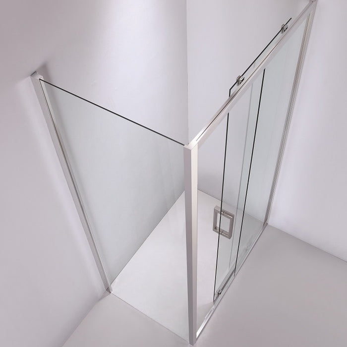 Sliding Semi Frameless Shower Screen - Acqua Bathrooms