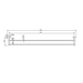 Messina Black 600 mm Double Towel Rail - Acqua Bathrooms