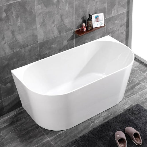 Lara 1700 Back to Wall Freestanding Bath Tub By Indulge® - Acqua Bathrooms