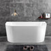 Lara 1500 Back to Wall Freestanding Bath Tub By Indulge® - Acqua Bathrooms