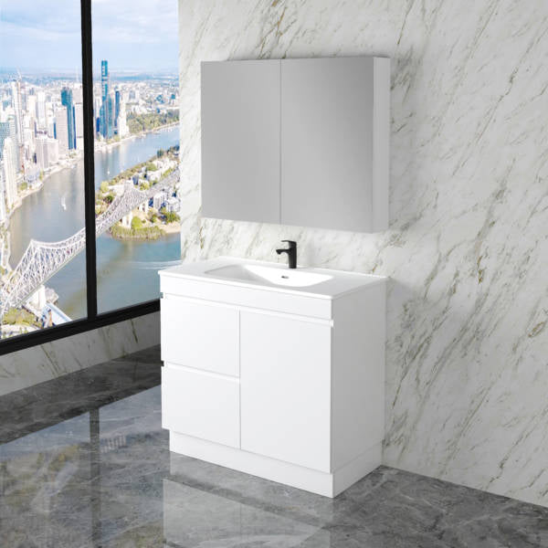 Noah 900 mm Vanity on Kickboard - Acqua Bathrooms