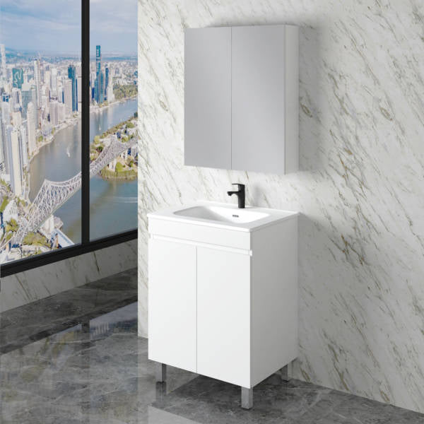 Noah 600 mm Vanity on Legs - Acqua Bathrooms