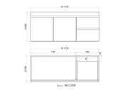 Noah 1200 mm Wall Hung Vanity - Acqua Bathrooms