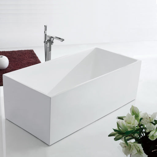 1300 mm Square Multi-fit Freestanding Bath Tub - Acqua Bathrooms
