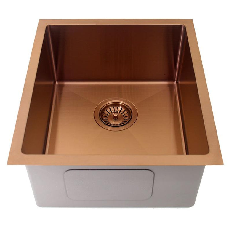 440 x 380 x 200 mm Rose Gold Kitchen Sink - Acqua Bathrooms