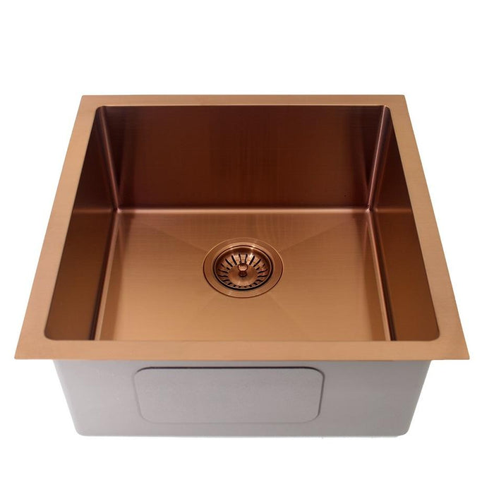 450 x 450 x 200 mm Rose Gold Kitchen Sink - Acqua Bathrooms