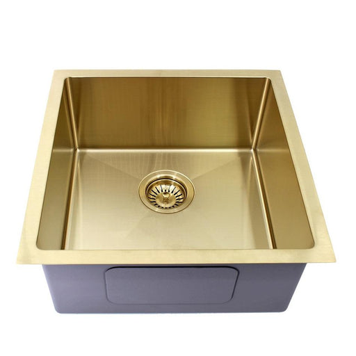 450 x 450 x 200 mm Gold Kitchen Sink - Acqua Bathrooms