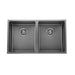 770 x 440 x 200 Gun Metal Double Kitchen Sink - Acqua Bathrooms