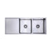 1110 x 450 x 200mm Kitchen Sink - Round Drain - Acqua Bathrooms