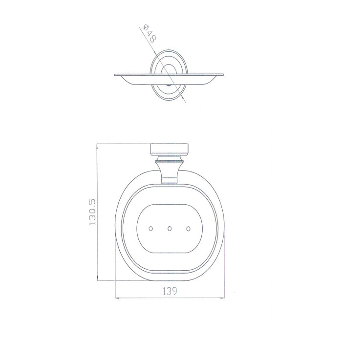 Bordeaux/Montpellier Traditional Soap Holder - Acqua Bathrooms