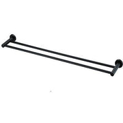 Mirage Black 900 mm Double Towel Rail - Acqua Bathrooms
