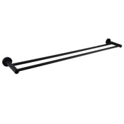 Mirage Black 900 mm Double Towel Rail - Acqua Bathrooms