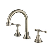 Montpellier Brushed Nickel Basin Set - Acqua Bathrooms