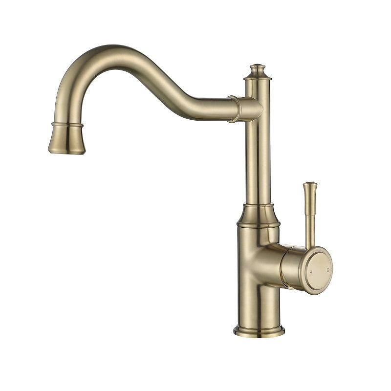Montpellier Brushed Bronze Kitchen Mixer - Acqua Bathrooms