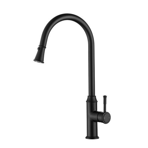 Montpellier Traditional Matte Black Pull Out Kitchen Sink Mixer - Acqua Bathrooms