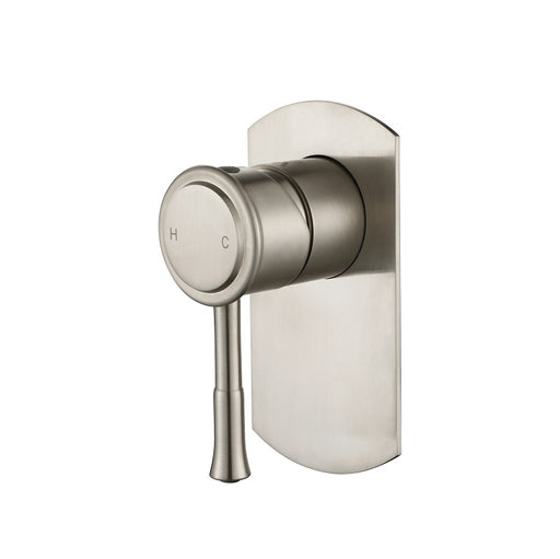 Montpellier Brushed Nickel Wall Mixer - Acqua Bathrooms