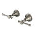 Montpellier Brushed Nickel Wall Tap Set - Acqua Bathrooms