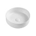 Round Matte White 355 x 355 x 120mm Above Counter Basin By Indulge® - Acqua Bathrooms