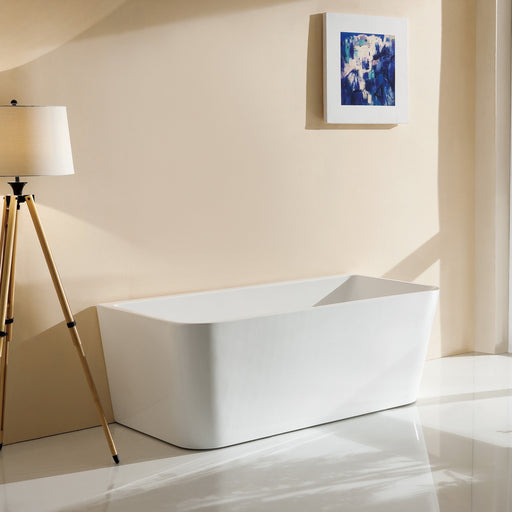 1600 mm Mandy Back to Wall Freestanding Bath Tub - Acqua Bathrooms