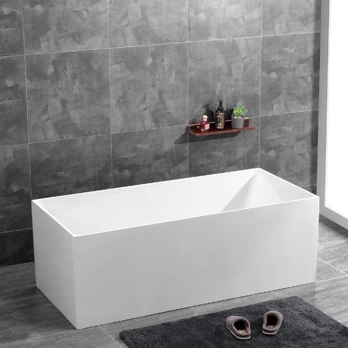 Messina 1200 Square Multi-Fit Freestanding Bathtub By Indulge® - Acqua Bathrooms