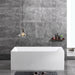 Messina 1400 Square Multi-Fit Freestanding Bathtub By Indulge® - Acqua Bathrooms