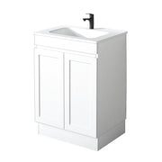 Miami 600 Matte White Vanity With Kickboard - Acqua Bathrooms