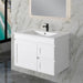 Miami 750 Matte White Wall Hung Vanity - Acqua Bathrooms