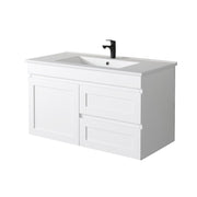 Miami 900 Matte White Wall Hung Vanity - Acqua Bathrooms