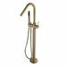 Star Mini Round Brushed Bronze Freestanding Bath Spout - Acqua Bathrooms