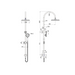 Montpellier Traditional Brushed Nickel Multifunction Shower Rail - Acqua Bathrooms