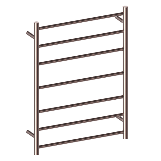 Nero | Brushed Bronze Heated Towel Rail Ladder - Acqua Bathrooms
