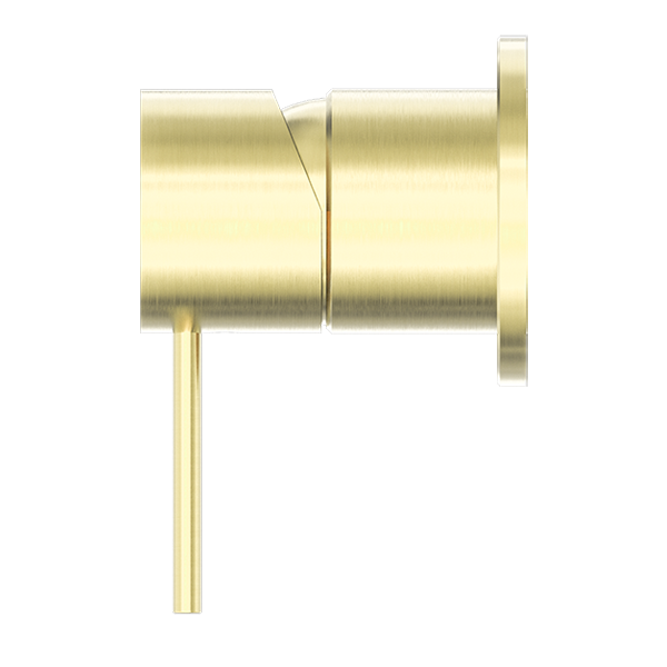 Nero | Mecca Brushed Gold Wall Mixer 60mm Plate - Acqua Bathrooms