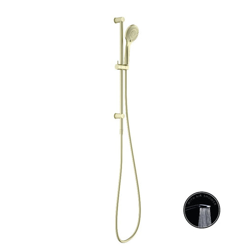Nero | Opal Air Brushed Gold Shower Rail - Acqua Bathrooms